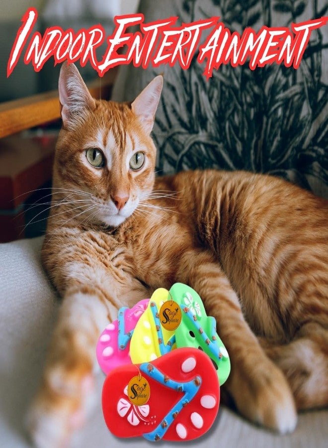 سايج سكوير لعبة نعال مربعة تصدر صريراً من سيج - لعبة مضغ ممتعة ومتينة للكلاب والقطط - لعبة تفاعلية لإشباع غرائز الحيوانات الأليفة - تُبقي صديقك ذو الفراء منشغلاً ونشطاً ومستمتعاً - Image 5